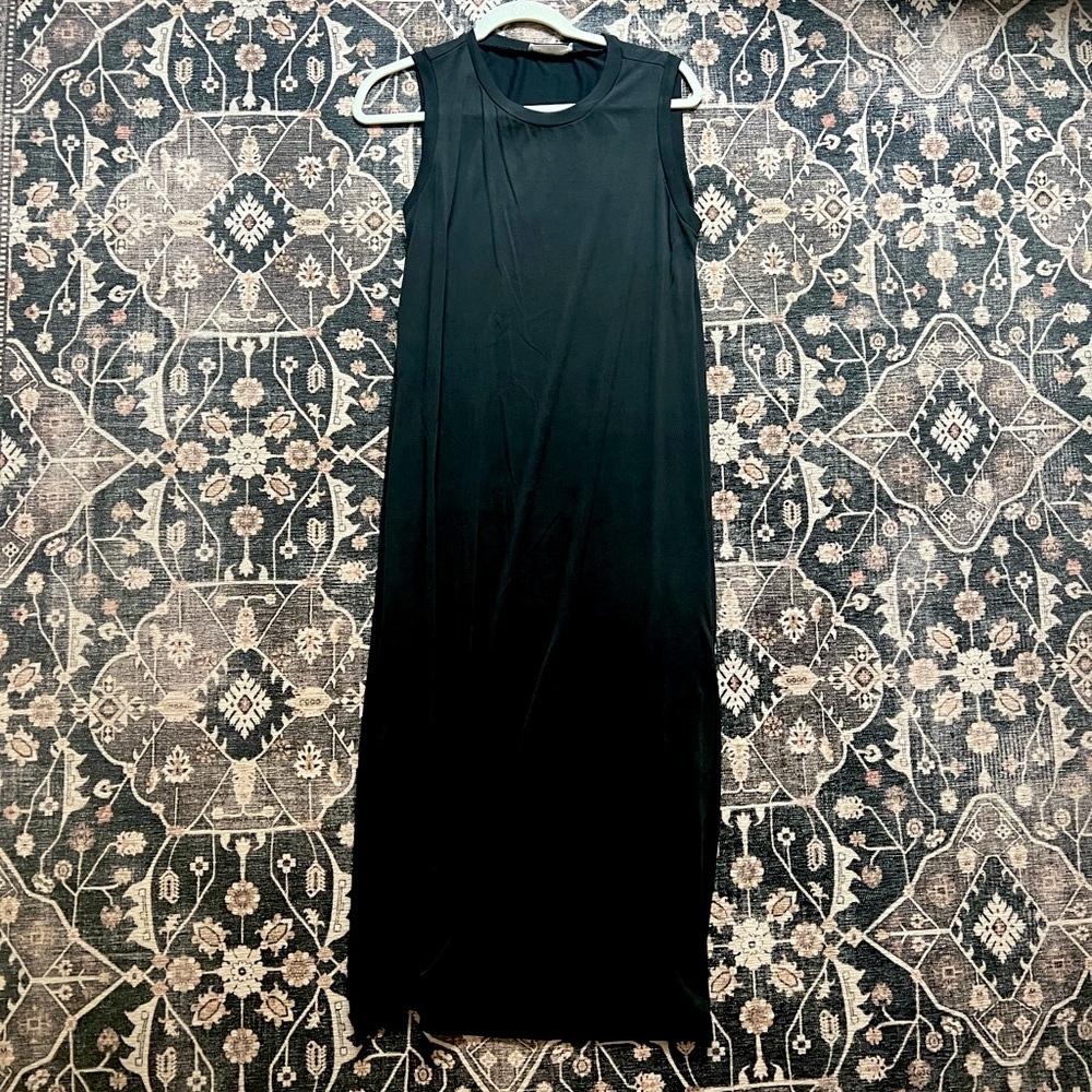 LUSH black midi tank dress